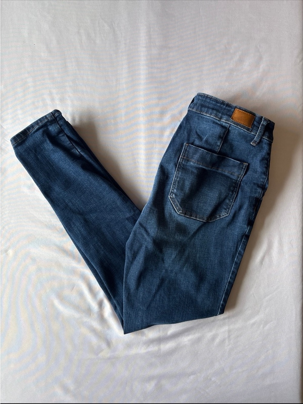 Judy Blue Women’s Skinny Jeans in Dark Blue Button Fly
